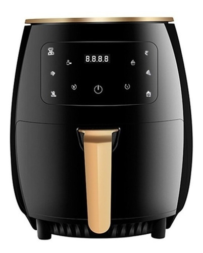 Freidora De Aire Silver Crest S-18 De 6l Color Negro/dorado