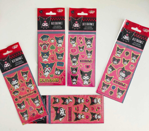 Kuromi Sanrio Stickers X50 Planchas