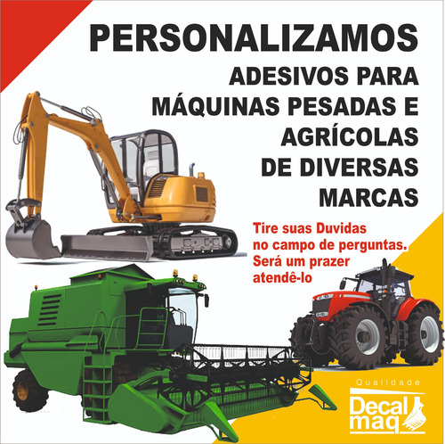 Adesivos Compatíveis Com Máq. Trator Esteira D6t Xl Cat