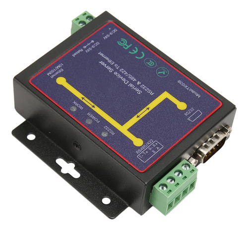Convertidor Rs232 A Ethernet Adaptador Serie Rs485 Rs422 De