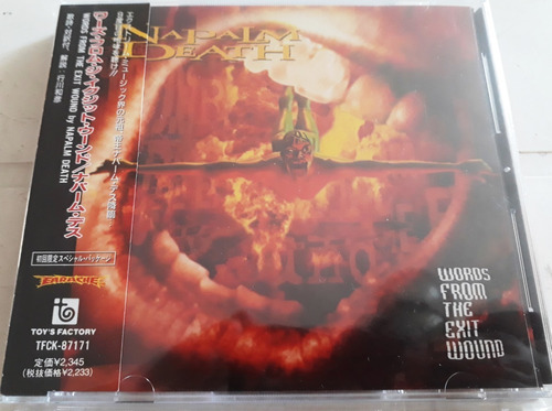 Napalm Death - Words From The Exit Wound Cd 1er Ed. Japonesa