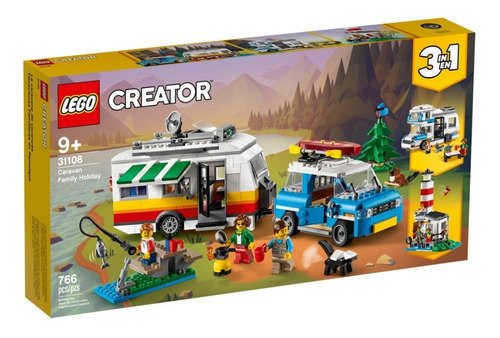 Lego Creator 3 En 1 Vacaciones Familiares En Caravana 31108