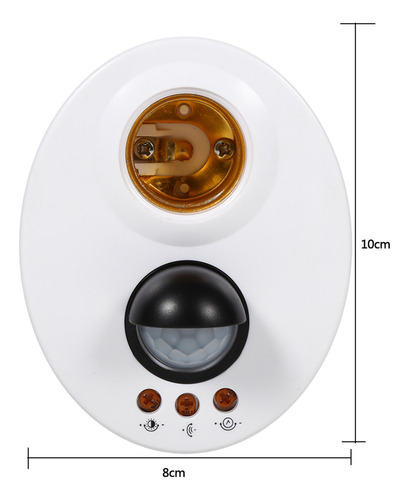 Enchufe De Luz Con Sensor De Movimiento E27 110-250v