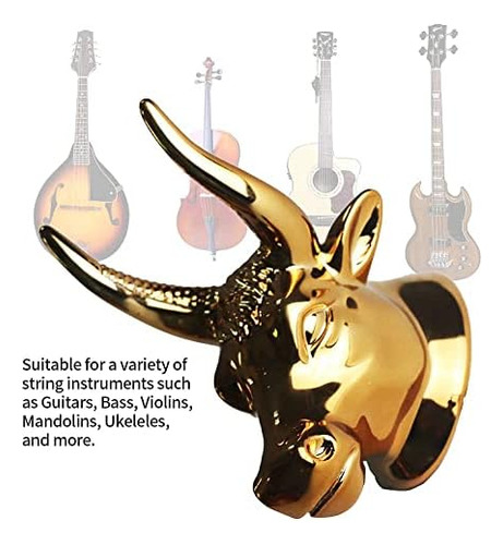 Lkerejol Soporte Para Guitarra Con Cabeza De Toro, Colgador
