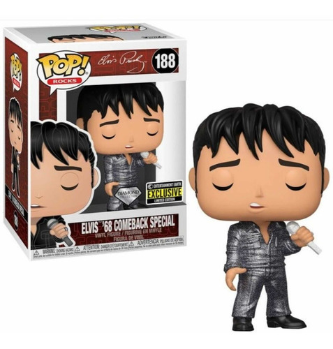 Elvis 68 Comeback 188 Funko Pop Rocks Diamond Entertainment