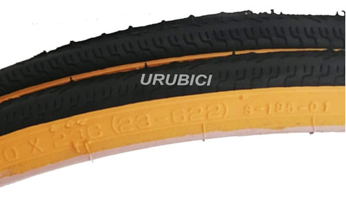 Cubierta Semitubo 700 X23c Deli Tire. Cara Ocre