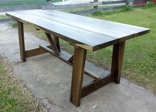 Mesa Estilo Campo - En Madera De Guayubira. -carpintero F