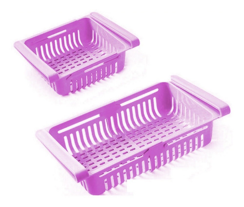 Imagen 5 de 10 de Organizador Refrigerador Cocina Ajustable