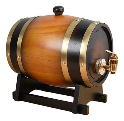 Barril De Vino Con Soporte Con Grifo, Barril De Vino De 1.5l