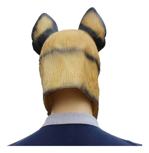 Mascara Cabeza Perro Animal Latex Halloween Navidad Disfraz