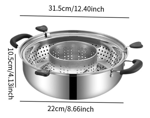 Olla Caliente Giratoria, Olla China Para Levantar, Plato A