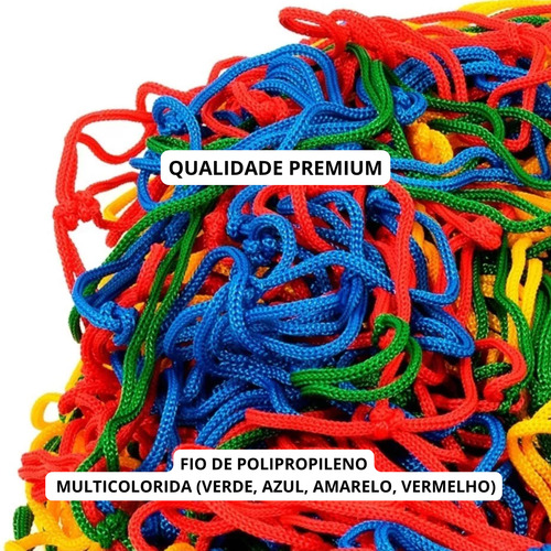 Kit Com 6 Isotubos Blindados + 1 Rede 2,44m / 2,50m Para Cama Elástica Pula Pula Val Brinquedos