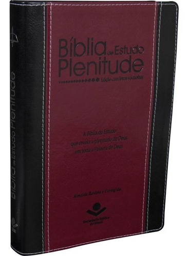 Bíblia De Estudo Plenitude  Com Índice