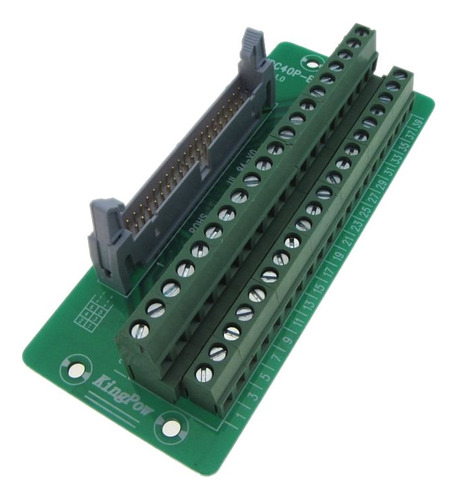 Idc40 40-pin Conector Señal Breakout Junta Terminal Tornillo