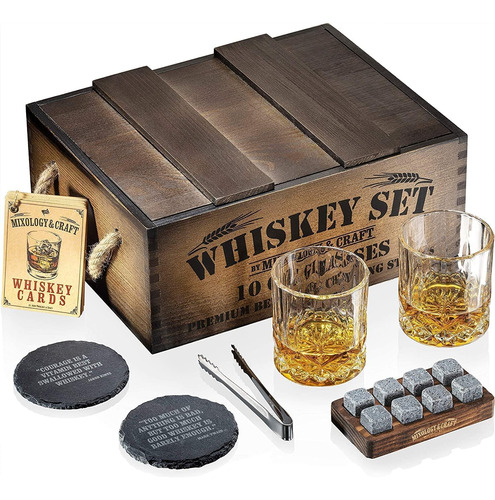 Set De Regalo De Whisky Mixology, Juego De Vasos De Whisky C