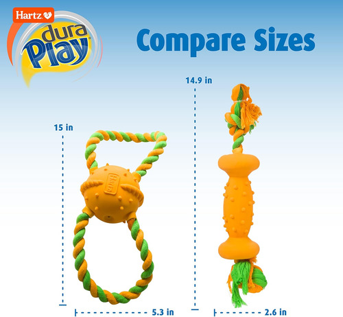 Juguetes Para Perros Hartz Duraplay Con Aroma A Tocino, M...