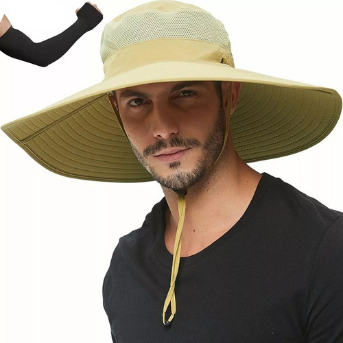 Sombrero De Ala Ancha Para Pesca Y Senderismo Protección Sol