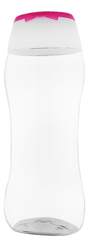 Botella Euro Silueta 400 Ml Con Tapa Bco/rosa X 10 Pz
