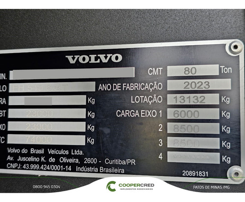 Volvo Fh540 23/24 Ec Plus Kit Hidráulico Garantia De Fábrica