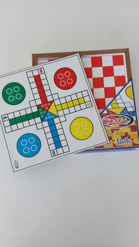 Jogo Tabuleiro Ludo Dama 2x1 Estratégia Clássico - Envio 24h