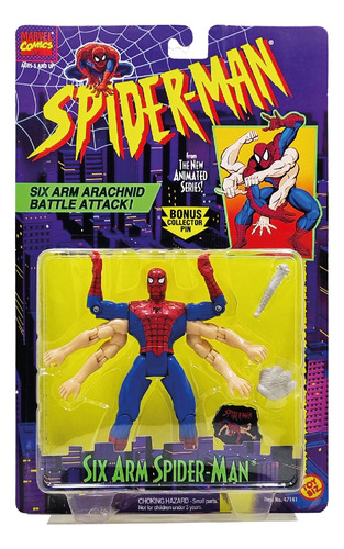 Toy Biz 1994 - The New Animated Series - Six Arm Spider-man