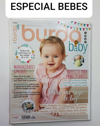 Revista Burda Especial Bebes Enero 2020 Nueva C/patrones.