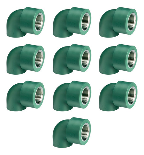 Codo Rosca Hembra Agua Acqua System 90° 25mm X 1/2 X 10u.