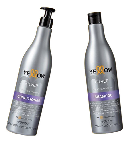 Shampoo Y Acondicionador  Yellow Silver Alfaparf 