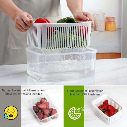 Luxear Contenedores De Ahorro De Almacenamiento De Frutas Y