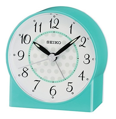 Reloj Despertador Seiko Qhe136l Celeste Oficial Casiocentro
