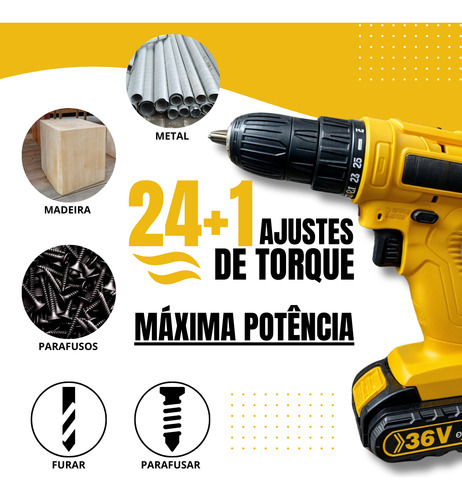Parafusadeira Corta Chapa De Aluminio Calhas 48v 2 Baterias