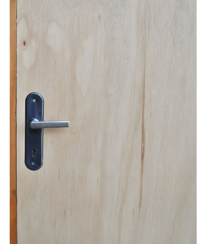 Kit Porta De Madeira 210x70cm Batente 14cm Fechadura