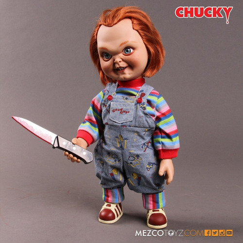 Chucky Buen Chico Mezco Child S Play Con Cuchillo 38cm Nuevo