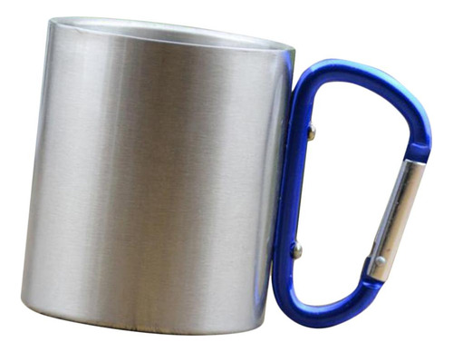 2x Mosquetón Tazas Taza De Camping Viajes Libre Metal