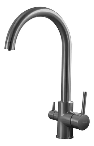 Grifería Cocina Moderna Hausar Filtro De Agua Aris Gun Metal
