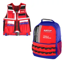 Comprar Combo Mochila Porta Herramientas + Chaleco Profesional Emtop