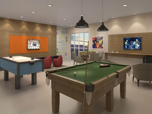 Imagem 7 de 9 de Apartamento, 1 Dorms Com 54.25 M² - Campo Da Aviação - Praia Grande - Ref.: Ter62 - Ter62