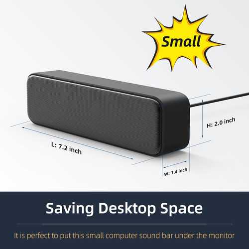 Altavoz Usb Para Computadora Lielongren, Sonido Estéreo Mejo