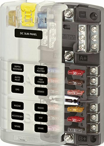 Blue Sea Systems St Cuchilla Ato/atc Fusible Bloques,