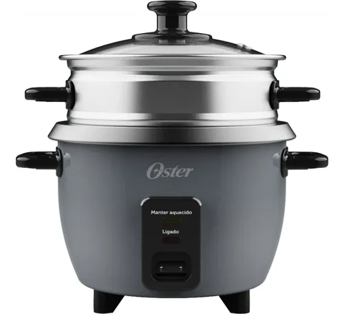 Panela Elétrica De Arroz 0,6l Grafite Antiaderente Oster Grafite 220v