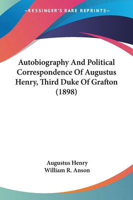 Libro Autobiography And Political Correspondence Of Augus...