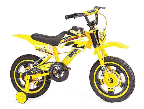 Bicicleta Moto- Bike Moto Aro 16 Freio A Disco De 4 A 8 Anos