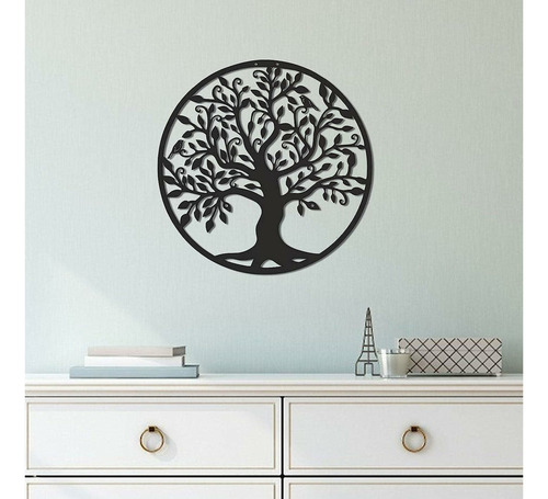 Escultura De Pared De Metal Con Forma De Árbol De La Vida, 3