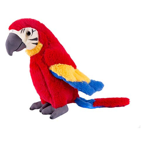 Nuobesty Macaw Plush Toy Bird Stuffed Animals Plush Lifelike