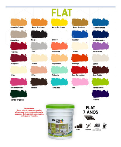 Pintura Vinilica 7 Años Galón 4l Int/ex Mejor Que Alvacolor Negro Mate