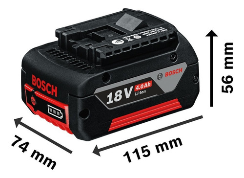 Pila Bosch GBA 18V 4,0 Ah Rectangular - 1 unidad