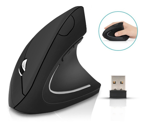 Mouse Vertical Inalámbrico Ergonómico Conectado Batería