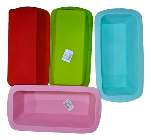 Molde Silicona Budinera 25x12x7 Reposteria Color Surtidos Surtidos