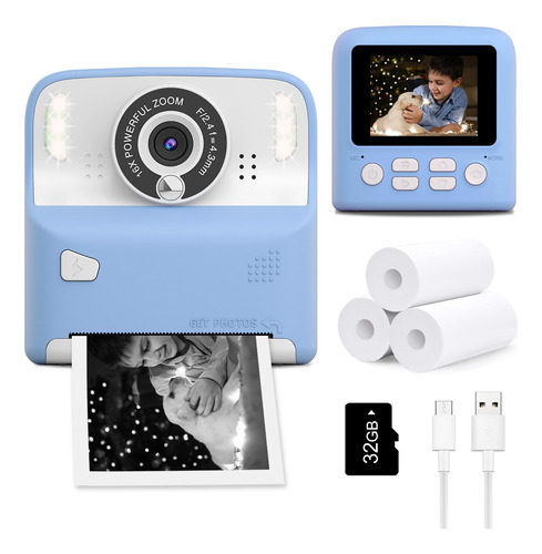 Camara De Impresion Instantanea Para Ninos, Regalos De Cumpl