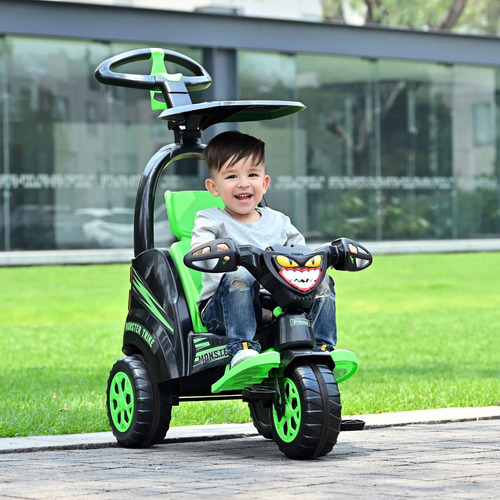 Triciclo Push Car Prinsel Super Trike Monster 2 En 1 Color Unisex Monster